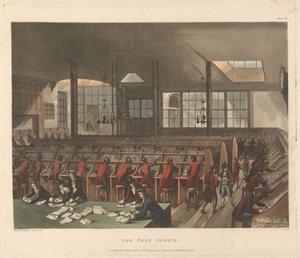 Postkontoret av Thomas Rowlandson