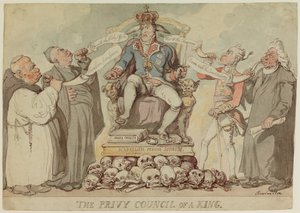 Privy Council of a King av Thomas Rowlandson