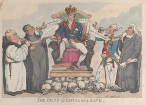 The Privy Council of a King, 28. mars 1815., 28. mars 1815. av Thomas Rowlandson