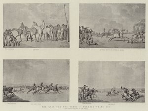 Race for the Derby for hundre år siden av Thomas Rowlandson