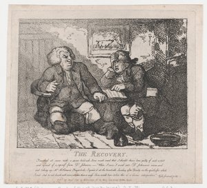 The Recovery Picturesque Beauties of Boswell, Part the Second, 20. juni 1786., 20. juni 1786. av Thomas Rowlandson
