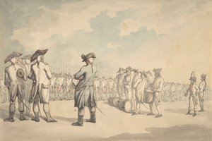 Anmeldelsen, ca. 1800. av Thomas Rowlandson