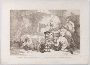 Den triste oppdagelsen av den ubehøvlede lærlingen av Thomas Rowlandson