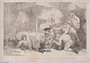 Den triste oppdagelsen til den uelegante lærlingen av Thomas Rowlandson