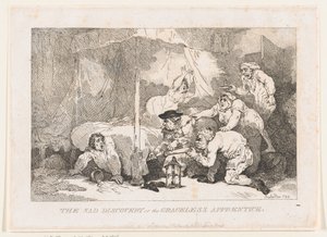 Den triste oppdagelsen; eller: Den takknemlige lærlingen av Thomas Rowlandson
