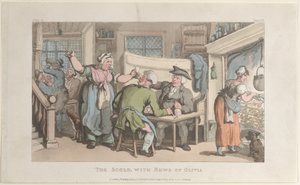 The Scold, med News of Olivia, fra The Vicar of Wakefield, 1. mai 1817., 1. mai 1817. av Thomas Rowlandson