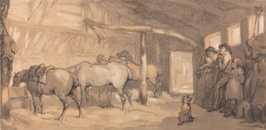 Stallen ved et vertshus av Thomas Rowlandson