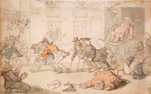 Dødens scene av Thomas Rowlandson
