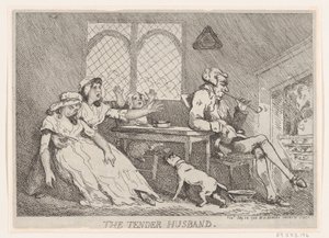 Den ømme ektemann, 28. juli 1786., 28. juli 1786. av Thomas Rowlandson