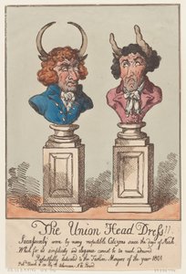 The Union Head Dress!!, 18. mars 1801., 18. mars 1801. av Thomas Rowlandson