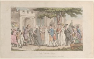 The Weddings, fra The Vicar of Wakefield, 1. mai 1817., 1. mai 1817. av Thomas Rowlandson