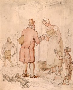 Postmannen, tidlig på 1800-tallet av Thomas Rowlandson