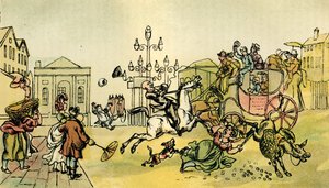"Resultatet av å kjøpe en blind hest" av Thomas Rowlandson