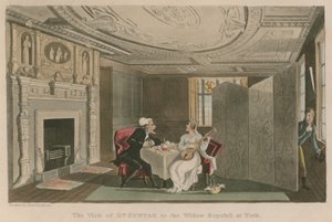 Besøket av Dr Syntax til enken Hopefull i York av Thomas Rowlandson