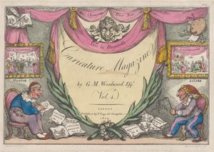 Tittelside, The Caricature Magazine av G. M. Woodward, Vol. 4, 1809., 1809. av Thomas Rowlandson