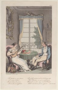 Tittelside, fra Napoli og Campagna Felice: i en serie brev adressert..., 1. juni 1815. av Thomas Rowlandson