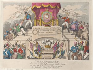 Åpenhet: Utstilt hos R. Ackermann i Stranden 27. november ..., 27. november 1815. av Thomas Rowlandson