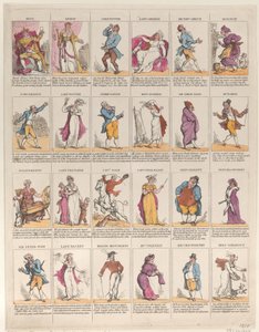Twelfth Night Characters, 1811., 1811. av Thomas Rowlandson