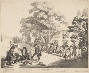 Begravelsesbyråenes festmåltid av Thomas Rowlandson