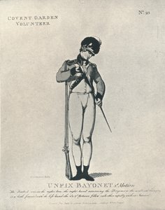 Unfix Bayonet 3rd Motion, 1798 1909 av Thomas Rowlandson