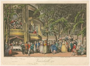 Vauxhall, 1732 av Thomas Rowlandson