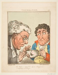Venation Le Brun Travested, eller Caricatures of the Passions, 21. januar 1800. av Thomas Rowlandson