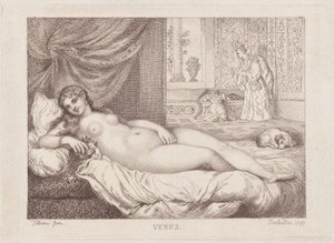 Venus av Urbino, 1799., 1799. av Thomas Rowlandson