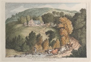 Utsikt over kirken og landsbyen St. Cue i Cornwall av Thomas Rowlandson