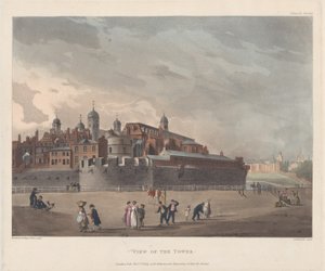 Utsikt over tårnet, 1. oktober 1809., 1. oktober 1809 av Thomas Rowlandson