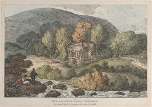 Utsikt over elven Camel Cornwall, fra Views in Cornwall, 12. april 1812., 12. april 1812. av Thomas Rowlandson