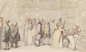 Utstilling ved Royal Academy av Thomas Rowlandson