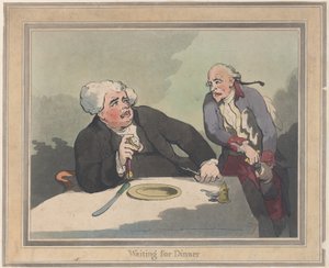 Venter på middag, 5. november 1792., 5. november 1792. av Thomas Rowlandson