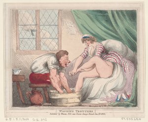 Washing Trotters, 20. januar 1800., 20. januar 1800. av Thomas Rowlandson