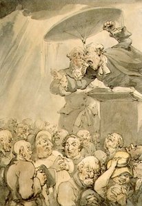 William Field (1768-1851) Forkynnelse av Thomas Rowlandson