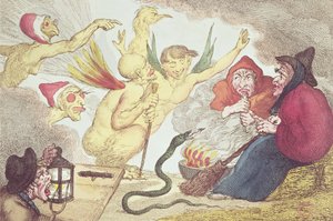 Hekser på en høyloft av Thomas Rowlandson