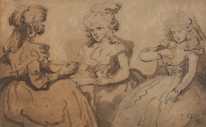 Kvinner som drikker punch av Thomas Rowlandson