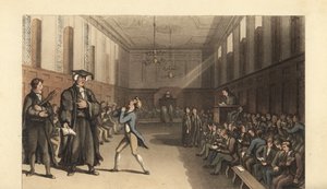 Ung student uteksaminert fra en gutteskole av Thomas Rowlandson