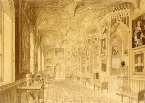 Long Gallery på Strawberry Hill, Twickenham (trykk)