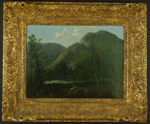 Rydal Hall, ca.1790 olje på lerret av Thomas Sautelle Roberts
