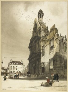 St. Etienne du Mont-kirken, Paris av Thomas Shotter Boys