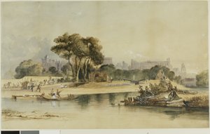 Omgivelsene til Windsor Castle av Thomas Shotter Boys