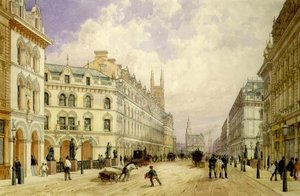 Holborn-viadukten ser østover, City of London av Thomas Shotter Boys