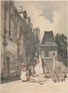 St. Amand Abbey, Rouen, 1839. av Thomas Shotter Boys