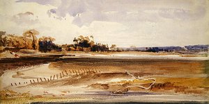 Les Salinieres, Trouville (akvarell på papir) av Thomas Shotter Boys