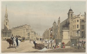 London As It Is: Inngang til Strand, fra Charing Cross av Thomas Shotter Boys