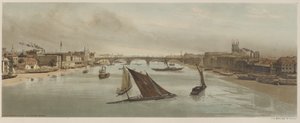 London As It Is: London Bridge, fra Southwark Bridge av Thomas Shotter Boys