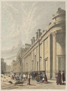 London As It Is: Banken, ser mot Mansion House av Thomas Shotter Boys