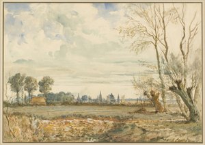Enger med en fjern utsikt over Oxford av Thomas Shotter Boys