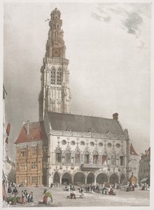 Pittoresk arkitektur i Paris, Gent, Antwerpen, Rouen, 1839. av Thomas Shotter Boys