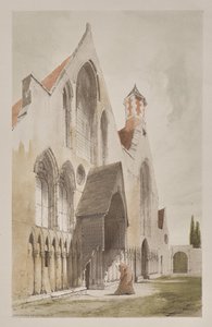 Pittoresk arkitektur i Paris, Ghent, Antwerpen, Rouen: Hospice des Vieillards, Ghent, Belgia av Thomas Shotter Boys